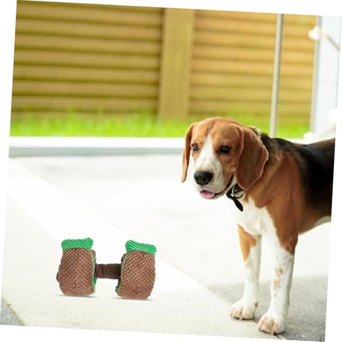 PartyKindom Interaktives Hundespielzeug Futterversteck Dumbbell aus Robustem Material Langsames Fressen Fördernd Anti kolik für Welpen und Erwachsene Hunde Spielerische Duft Suchfunktion zur von PartyKindom