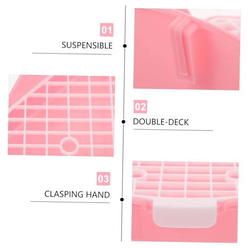PartyKindom Kaninchen Toilette aus Langlebigem mit Auslaufsicherem Design und Großer Kapazität Dreieckige Kleintier ecktoilette für Hamster Meerschweinchen Frettchen Platzsparend und Einfach von PartyKindom