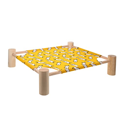 PartyKindom Katzenhängematte Schlafbett für Haustiere Abnehmbar und Waschbar Erhöhtes Design für Katzen und Kleine Langlebige Materialien von PartyKindom