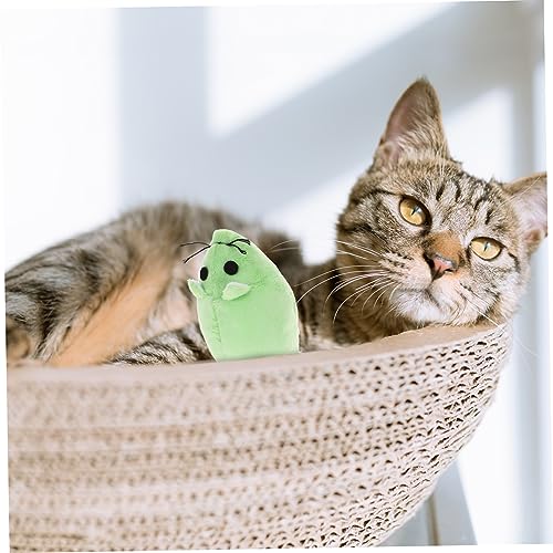 PartyKindom Katzenminze Plüsch Interaktiv für Kätzchen Aktivität Training Zahnpflege Kleines Katzenspielzeug für Spiel und Bewegung von PartyKindom