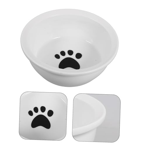 PartyKindom Keramik Futternapf mit Pfotenmuster Langlebiger Hundenapf und Katzenfutterbehälter Multifunktionaler Napf für Futter und Wasser rutschfest Stabil und Bruchsicher für Welpen und PartyKindom Keramik Futternapf mit Pfotenmuster Langlebiger Hundenapf und Katzenfutterbehälter Multifunktionaler Napf für Futter und Wasser rutschfest Stabil und Bruchsicher für Welpen und von PartyKindom