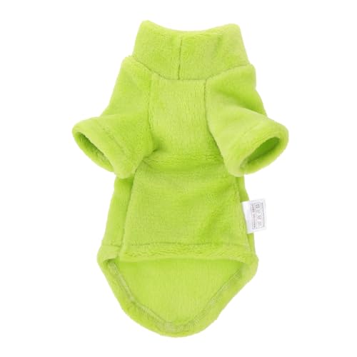 PartyKindom Kleidung Für Haustiere Klobig Outfits Warme Katzenkleidung Katzenplüsch Katzenpullover Katzen-weihnachtsoutfit Katzentuch Schwarz Katzenjacke Weiß Drinnen Samt Light Green von PartyKindom