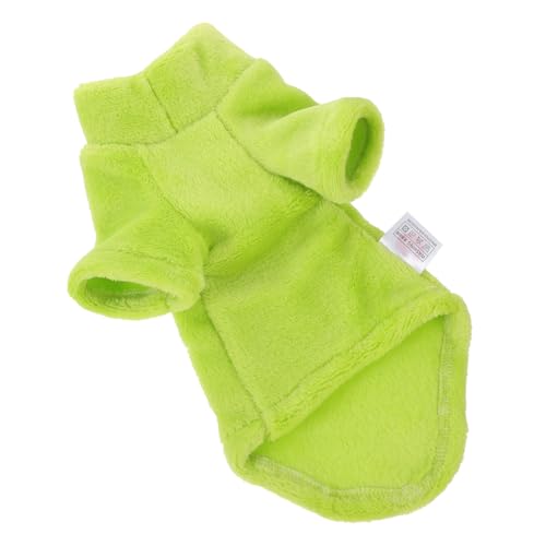 PartyKindom Kleidung für Haustiere kleiden drinnen Plüsch weihnachtskleif Katzen Winterkleidung Katzenwinterkleidung katzenoutfit -Katzenmantel Kleidung für Sphynx Samt Light Green von PartyKindom