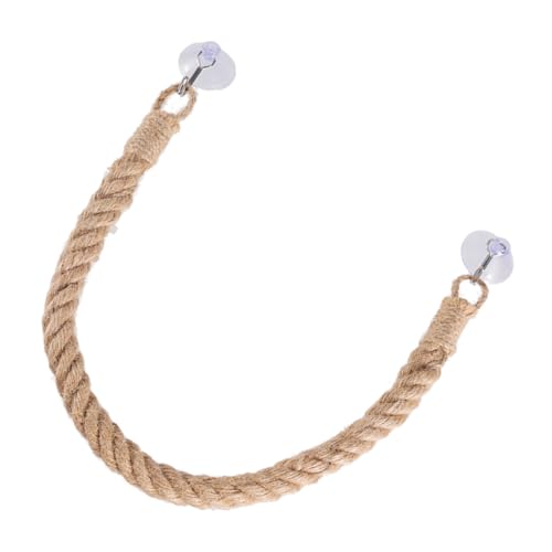 PartyKindom Kletterseil für Reptilien und Einsiedlerkrebse Jute Rope Hängeschaukel mit Saugnapf Terrarium Dekoration für Eidechsen Geckos Schlangen und Klettertiere PartyKindom Kletterseil für Reptilien und Einsiedlerkrebse Jute Rope Hängeschaukel mit Saugnapf Terrarium Dekoration für Eidechsen Geckos Schlangen und Klettertiere von PartyKindom
