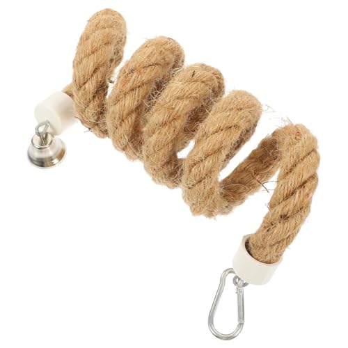 PartyKindom Kletterseilspielzeug Papageien Papagei Seilbarsch Klettern Papagei Vogelspielzeug fliegend für Vogel stehendes Seil Seilenspielzeug Vogelzubehör Metallbeschläge PartyKindom Kletterseilspielzeug Papageien Papagei Seilbarsch Klettern Papagei Vogelspielzeug fliegend für Vogel stehendes Seil Seilenspielzeug Vogelzubehör Metallbeschläge von PartyKindom