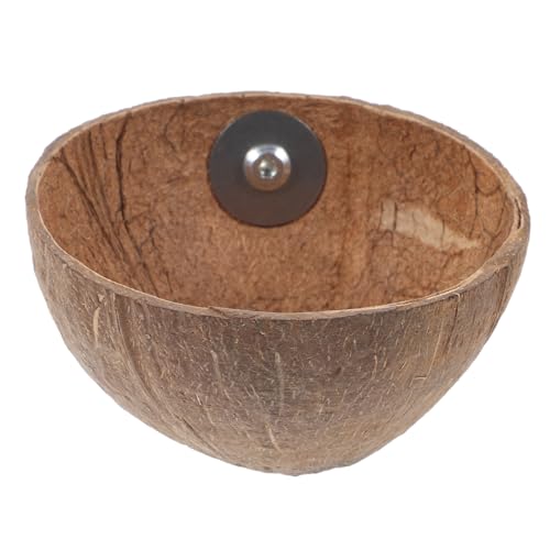 PartyKindom Kokosnussschalen-vogelnest Bruthaus Für Wellensittiche Natürliches Material Hängendes Papageienhaus Sittichnest Schlafvogelhaus Aus Kokosnüssen Vogelhaus Brutnest von PartyKindom