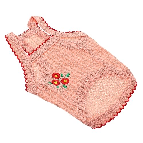 PartyKindom Leichtes Sommerkleid für Hunde Atmungsaktive Hunde Weste mit Blumenstickerei XL für Outdoor Aktivitäten und Sonnenschutz für Kleine Haustiere von PartyKindom