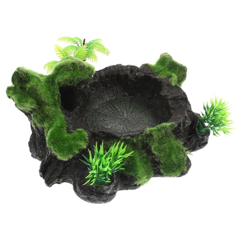 PartyKindom Natürliche Reptilien Wasserschale aus Hochwertigem Resin Hitzebeständig und Verschleißfest Geeignet für Echsen Schildkröten und Kleine Reptilien Sicherer Trink Futternapf für PartyKindom Natürliche Reptilien Wasserschale aus Hochwertigem Resin Hitzebeständig und Verschleißfest Geeignet für Echsen Schildkröten und Kleine Reptilien Sicherer Trink Futternapf für von PartyKindom