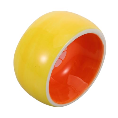 PartyKindom Orange Design Schüssel für Hamster Kaninchen und Andere Kleine Haustiere Platzsparend Langlebig und Ästhetisch Ansprechend von PartyKindom