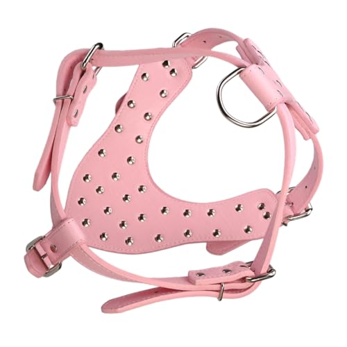 PartyKindom Outdoor Hundegurt Mit Metallspitzen Einstellbares Haustierkabelbaum Hundekabelbaum Pu Welpe Gurt Für Kleine Und Große Hunde Haustier Vorräte von PartyKindom