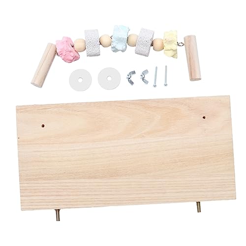 PartyKindom Papagei aus Naturholz mit Kauen Molarenstein Bunte Schaukel für Vögel zur Beschäftigung und Aktivitätssteigerung Ihrer Haustiere PartyKindom Papagei aus Naturholz mit Kauen Molarenstein Bunte Schaukel für Vögel zur Beschäftigung und Aktivitätssteigerung Ihrer Haustiere von PartyKindom
