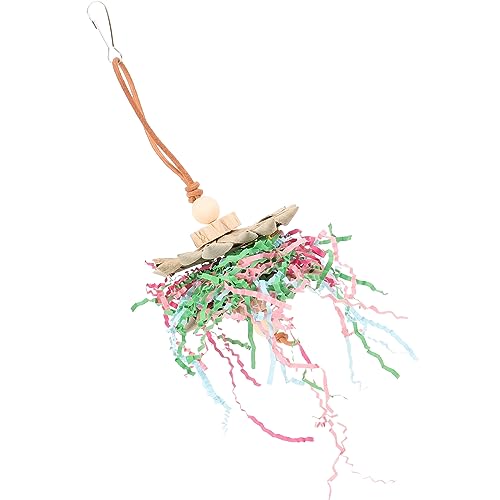PartyKindom Hängendes Kauspielzeug für Papageien Natürliches Vogelspielzeug aus Verschleißfestem Material für Sittiche und Vögel für Vogelkäfige und Transportboxen von PartyKindom