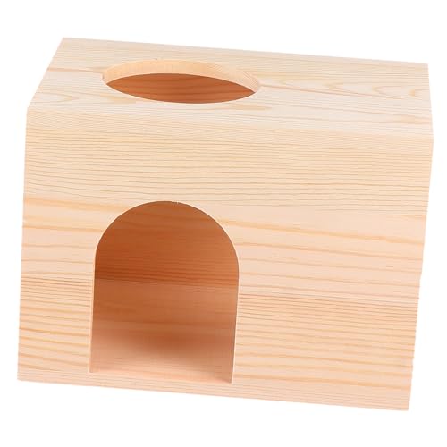 PartyKindom Pet Feeding Cabin aus Premium Holz Sicher und Leicht zu Reinigen Geeignet für Eichhörnchen Hamster und Kleintiere Tragbar und Robust Futterhaus für Draußen und Drinnen von PartyKindom