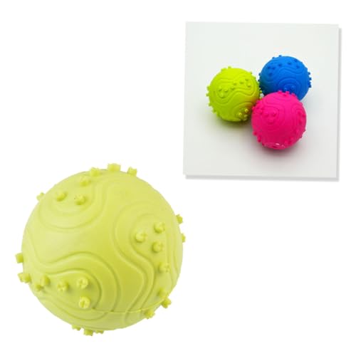 PartyKindom Pet Training Spielzeugball Bissfester Quietschball für Kleine Haustiere Langlebig und für Training und Fördert Konzentration und Iq Zufällige von PartyKindom