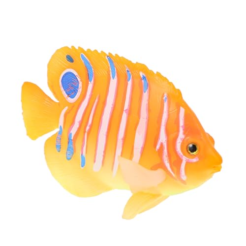 PartyKindom Plastik Aquarium Deko Fisch Angelfisch Realistische Dekoration Umweltfreundlich Langlebig für Natürliche Optik im Fischbecken von PartyKindom