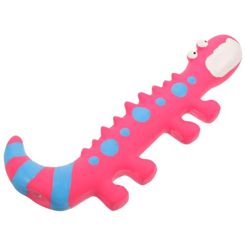 PartyKindom Quietschendes Latex Kauspielzeug Eidechsenform Robustes für Kleine und Mittlere Hunde Fördert Zahnpflege und Interaktives Sicher und Langlebig von PartyKindom