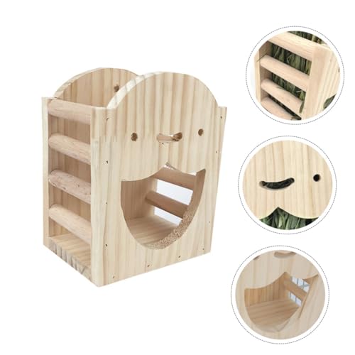 PartyKindom Rabbit Food Dispenser mit Holzgestell Futterspender für Meerschweinchen Kaninchen Chinchillas Langlebige Futterraufe zur Einfachen Anbringung im Käfig Minimiert PartyKindom Rabbit Food Dispenser mit Holzgestell Futterspender für Meerschweinchen Kaninchen Chinchillas Langlebige Futterraufe zur Einfachen Anbringung im Käfig Minimiert von PartyKindom