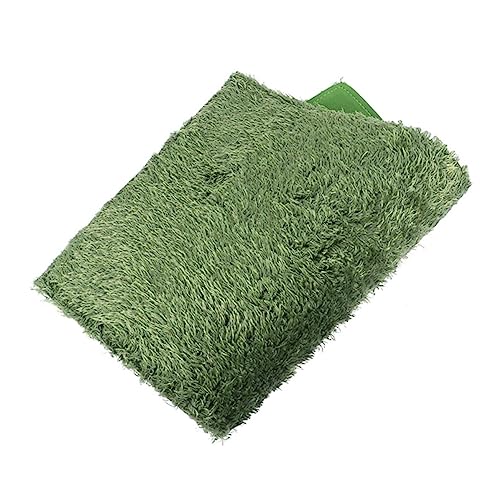 PartyKindom Reptilien Substrat Simulation Rasen Matte aus Baumwolle Terrarien Dekoration für Reptilien und Feuchtigkeitsfreundlicher Teppich von PartyKindom