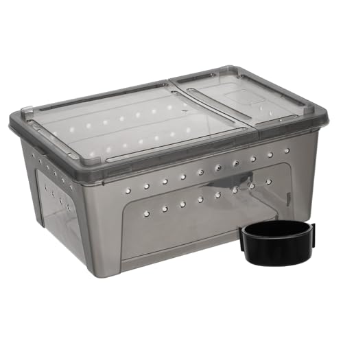 PartyKindom Reptilien Zuchtbox aus Kunststoff Teiliges mit Futterbox Lichtdurchlässiges Terrarium für Schildkröten Eidechsen Spinnen und Insekten Feuchtigkeitsresistent und Sicher für PartyKindom Reptilien Zuchtbox aus Kunststoff Teiliges mit Futterbox Lichtdurchlässiges Terrarium für Schildkröten Eidechsen Spinnen und Insekten Feuchtigkeitsresistent und Sicher für von PartyKindom