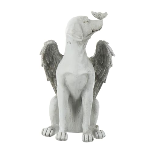 PartyKindom Resin Gedenkengel Statue Für Garten Tiergedenkstein Zur Erinnerung An Ihren Geliebten Wetterfestes Harz Ornament Für Haustiergedenken Im Freien von PartyKindom