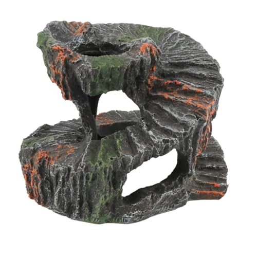 PartyKindom Resin Schildkrötenplattform Aquarium Dekorative Reptilien Kletterplattform Sonnenbad Terrasse für Wasserschildkröten Sicher Langlebig Färbecht für Aquarien und Terrarien von PartyKindom