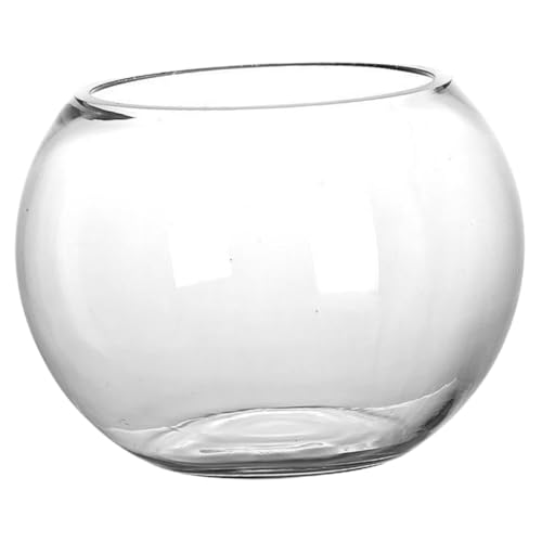 PartyKindom Runder Glasfischtank Für Goldfische Klarer Desktop Aquarium Mit Fall Funktion Für Büro Und Wohnzimmer Goldfischschale Für Aquarienliebhaber von PartyKindom