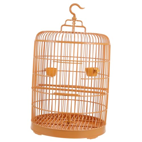 PartyKindom Runder Hängender Vogelkäfig aus Langlebigem Kunststoff Sicher Verschließbar Geräumig für Kleine Vögel und Kleintiere Dekorativ und Elegant für Außenbereich und Innenräume Geeignet von PartyKindom