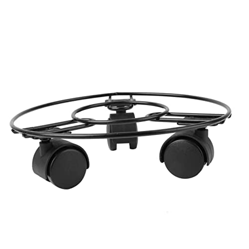 PartyKindom Runder Pflanzenroller Eisen mit Beweglicher Blumentopfständer für Innen und Außenbereich Stabiler für Schwere Blumentöpfe zur Verbesserung Drainage von PartyKindom