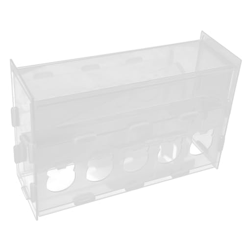 PartyKindom Rutin Hühnerfütterer Automatischer Futterspender aus Transparente Futterbox für Kleine Haustiere Einfach zu Reinigen Große Kapazität für Hühner und Vögel von PartyKindom