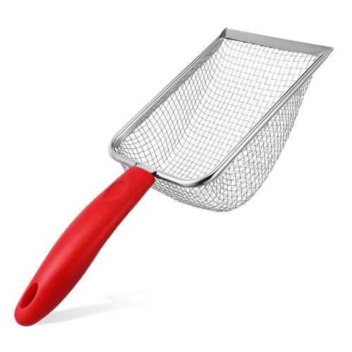 PartyKindom Schaufel Für Katzenstreu Robuster Mesh-Schaufel Groß Leichte Katzenstreu Müllschaufel Wurfschaufel Tragbare Haustierstreuschaufel Schaufeln Körperpflege Scoop Rot Rostfreier Stahl PartyKindom Schaufel Für Katzenstreu Robuster Mesh-Schaufel Groß Leichte Katzenstreu Müllschaufel Wurfschaufel Tragbare Haustierstreuschaufel Schaufeln Körperpflege Scoop Rot Rostfreier Stahl von PartyKindom