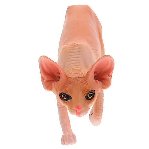 PartyKindom Simulierte haarlose Katzenspielzeuge Weiß Simulationskatzenfigur Katzendekoration Miniaturfiguren Hallo CAT -Statue - Miniaturkatze Neko Plastik Orange PartyKindom Simulierte haarlose Katzenspielzeuge Weiß Simulationskatzenfigur Katzendekoration Miniaturfiguren Hallo CAT -Statue - Miniaturkatze Neko Plastik Orange von PartyKindom