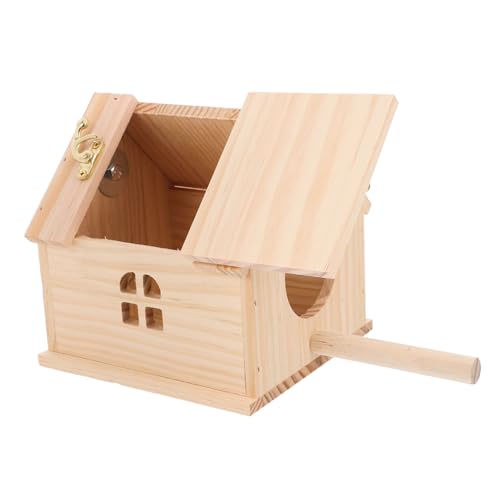 PartyKindom Sittich Nistkasten Holz Vogel Zucht Box Holz Vogel Nest Vogel Kleine Vogel Wellensittich Vogel Nistkasten Für Hof von PartyKindom