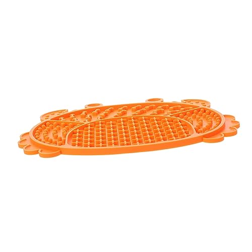 PartyKindom Slow Feeder Futtermatte für Hunde und Katzen Rutschfestes Beißfestes Lick Pad mit Krabbenform Langlebige Fütterungshilfe für Langsames Fressen für Training und Nagelpflege von PartyKindom