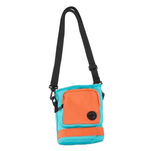 PartyKindom Snack-Trainings-Gürteltasche Fanny Ausbildung Abdeckung klein hundetraining Dog Treat Bag verschleißfester Leckerbissenbeutel für Hunde verstellbare Leckerlitasche Polyester Orange von PartyKindom