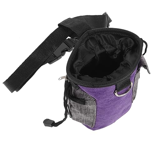 PartyKindom Snackpaket Für Haustiere Tasche Beutel Behandeln Hunde-PIPI-pad Welpe Leckerlibeutel Für Hunde, Klein Hundekotbeutel Leckerlibeutel Für Das Hundetraining Oxford-Stoff Violett von PartyKindom