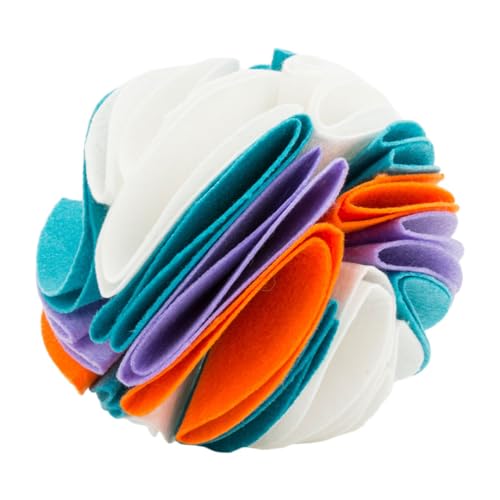 PartyKindom Sniff Ball für Hunde Buntes Kau und Futterspielzeug für Langsames Fressen aus Hochwertigem Filz Fördert das Schnüffeln für Kleine und Große Hunde PartyKindom Sniff Ball für Hunde Buntes Kau und Futterspielzeug für Langsames Fressen aus Hochwertigem Filz Fördert das Schnüffeln für Kleine und Große Hunde von PartyKindom