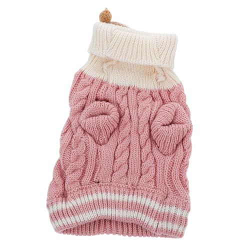 PartyKindom Stylischer Haustierpullover für Katzen und Hunde Wärmender Herbst Winter Sweater aus Langlebigem Material Gemütlicher Pullover für Kleine Hunde und Katzen Kostüm für Kalte Tage von PartyKindom