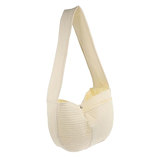 PartyKindom Tragbare Haustier Umhängetasche Beige Atmungsaktive Pet Sling Bag für Kleine Hunde und Katzen bis Verstellbarer Schultergurt Leichtes Sichere Transportlösung für Unterwegs PartyKindom Tragbare Haustier Umhängetasche Beige Atmungsaktive Pet Sling Bag für Kleine Hunde und Katzen bis Verstellbarer Schultergurt Leichtes Sichere Transportlösung für Unterwegs von PartyKindom