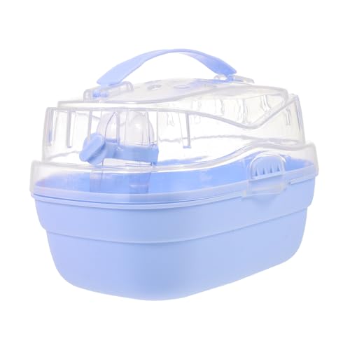 PartyKindom Tragbarer Hamster Reisekäfig mit Griff Stabiler und Komfortabler Kleintier Transportbox für Unterwegs Geeignet für Hamster und Kleine Haustiere Langlebiges Material Sicherer PartyKindom Tragbarer Hamster Reisekäfig mit Griff Stabiler und Komfortabler Kleintier Transportbox für Unterwegs Geeignet für Hamster und Kleine Haustiere Langlebiges Material Sicherer von PartyKindom