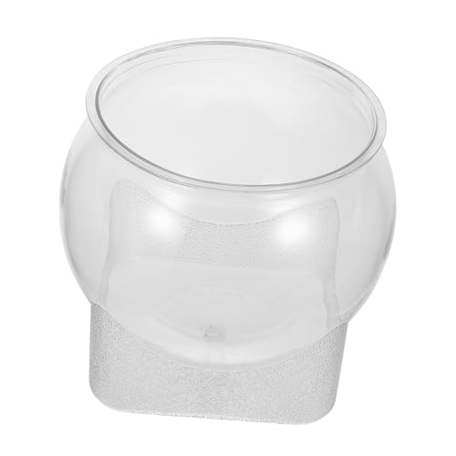 PartyKindom Transparent Desktop Aquarium aus Bruchsicherem Kunststoff Runder Klarer Micro Landschafts Fischbehälter für Betta und Wasserpflanzen Platzsparend Pflegeleicht Stilvolle PartyKindom Transparent Desktop Aquarium aus Bruchsicherem Kunststoff Runder Klarer Micro Landschafts Fischbehälter für Betta und Wasserpflanzen Platzsparend Pflegeleicht Stilvolle von PartyKindom