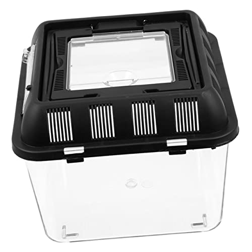 PartyKindom Transparente Reptilien Transportbox Für Schildkröten Fütterungsbox Aus Material Für Reptilienhaltung Und Zucht von PartyKindom