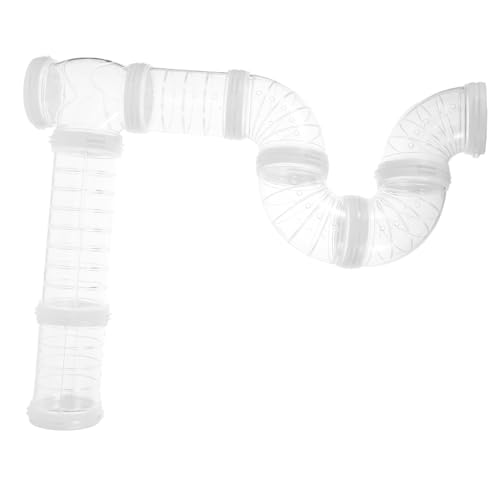 PartyKindom Transparentes Hamster Röhrenset DIY Verbindungstunnel für Mäuse Hamster Ratten Kleine Haustiere Flexibler Außensport Tunnel aus Sicherem Geräuscharm und Individuell Anpassbar von PartyKindom