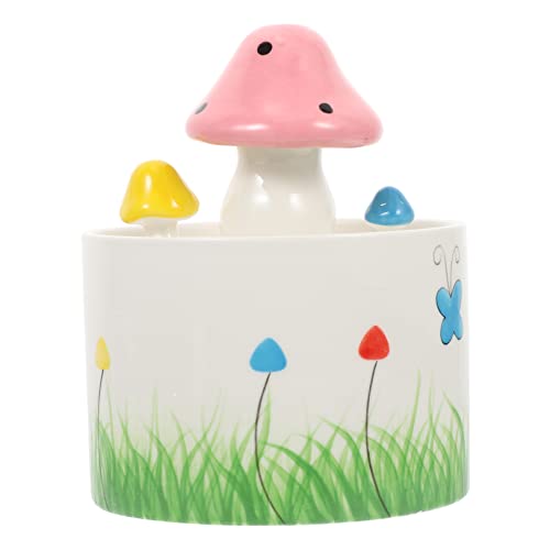 PartyKindom USB Automatischer Haustierwasserspender Keramischer Wasserspender Für Katzen Farbenfrohes Design Für Innen Und Außenbereich Automatischer Wassereinzug von PartyKindom
