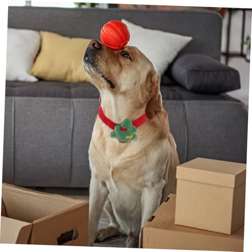 PartyKindom Verstellbarer Gestrickter Weihnachts Hundehalsband aus Festliches Xmas Kragen für Kleine Hunde und Katzen Weicher Dekorativer Haustierkragen für Party und Alltag von PartyKindom