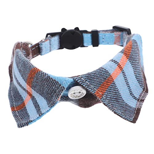 PartyKindom Verstellbares Katzenhalsband mit Süßem Plaid Muster und Glocke Sicherer Komfortabler Kitten Halskragen für Tägliches Tragen Waschbar für Katzen Aller PartyKindom Verstellbares Katzenhalsband mit Süßem Plaid Muster und Glocke Sicherer Komfortabler Kitten Halskragen für Tägliches Tragen Waschbar für Katzen Aller von PartyKindom