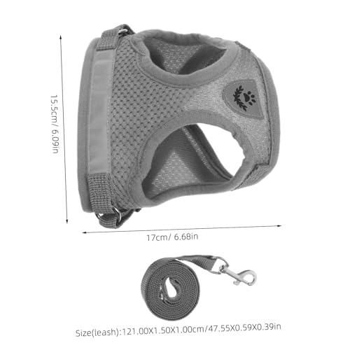 PartyKindom Geschirr Und Leine Set Für Katzen Verstellbar Leichtes Netzdesign Geeignet Für Kleine Haustiere Sicherer Leine Für Spaziergänge PartyKindom Geschirr Und Leine Set Für Katzen Verstellbar Leichtes Netzdesign Geeignet Für Kleine Haustiere Sicherer Leine Für Spaziergänge von PartyKindom
