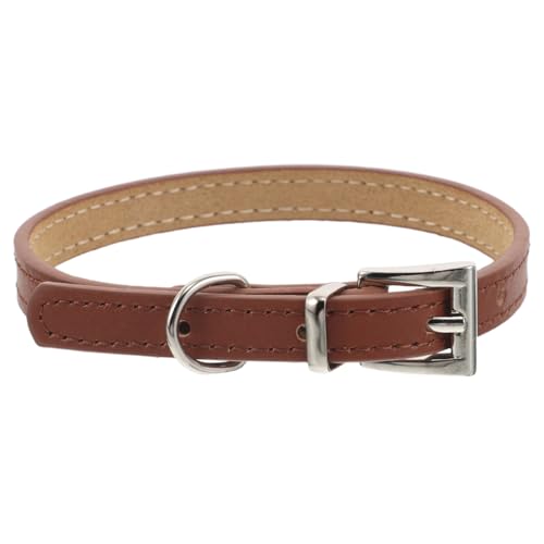 PartyKindom Verstellbares Pu-hundehalsband für Welpen und Kleine Katzen Angenehmes Sicheres Haustierhalsband mit Robustem Verschluss Komfortabel und Langlebig S Braun für Tägliches Tragen PartyKindom Verstellbares Pu-hundehalsband für Welpen und Kleine Katzen Angenehmes Sicheres Haustierhalsband mit Robustem Verschluss Komfortabel und Langlebig S Braun für Tägliches Tragen von PartyKindom
