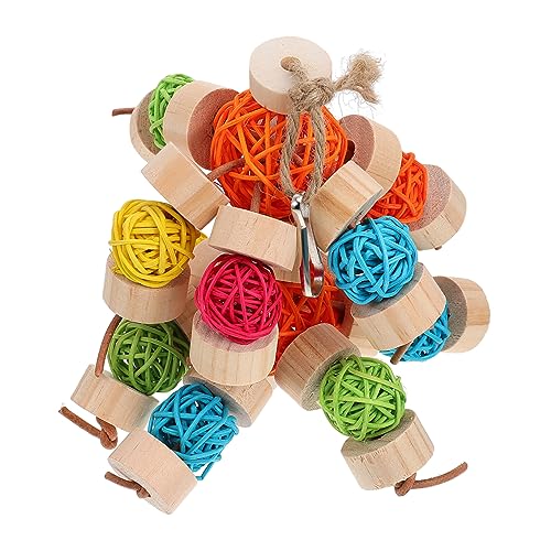 PartyKindom Vogel holzspielzeug knete Vogelkäfigaufhängung Rattan Papageienkäfigspielzeug Nymphensittich für sicheres Beißspielzeug beißendes hölzern PartyKindom Vogel holzspielzeug knete Vogelkäfigaufhängung Rattan Papageienkäfigspielzeug Nymphensittich für sicheres Beißspielzeug beißendes hölzern von PartyKindom