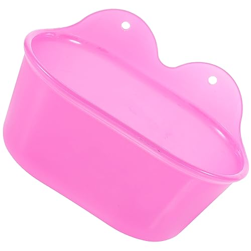 PartyKindom Vogelbadewanne aus Sicherem mit Praktischem Haken Multifunktional als Futter und Badebehälter für Papageien Wellensittiche und Nymphensittiche Langlebig und Installieren von PartyKindom