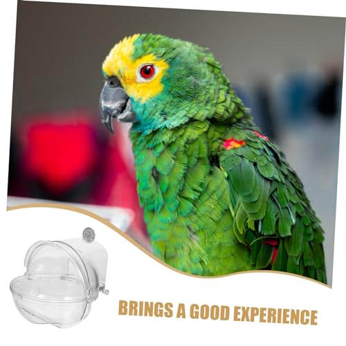 PartyKindom Vogelbadewanne für Käfig Wiederverwendbare Transparente Vogelbad Box aus Robustem Kunststoff für Wellensittiche Papageien und Sittiche Hitzebeständig Einfache Befestigung Am Käfig PartyKindom Vogelbadewanne für Käfig Wiederverwendbare Transparente Vogelbad Box aus Robustem Kunststoff für Wellensittiche Papageien und Sittiche Hitzebeständig Einfache Befestigung Am Käfig von PartyKindom
